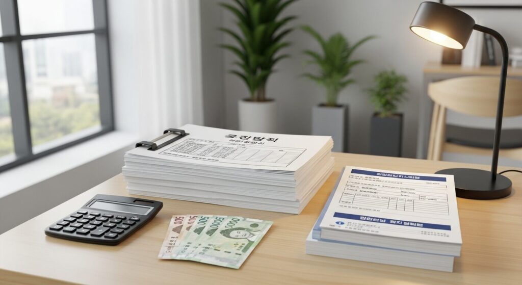 공무계산기 - 공무계산기로 건설업 4대보험료 계산하는 법