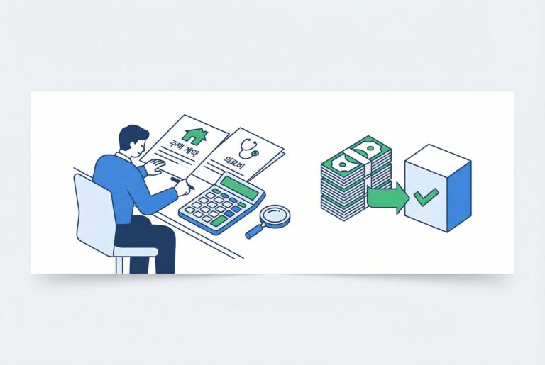 퇴직금 중간정산 예시 일러스트